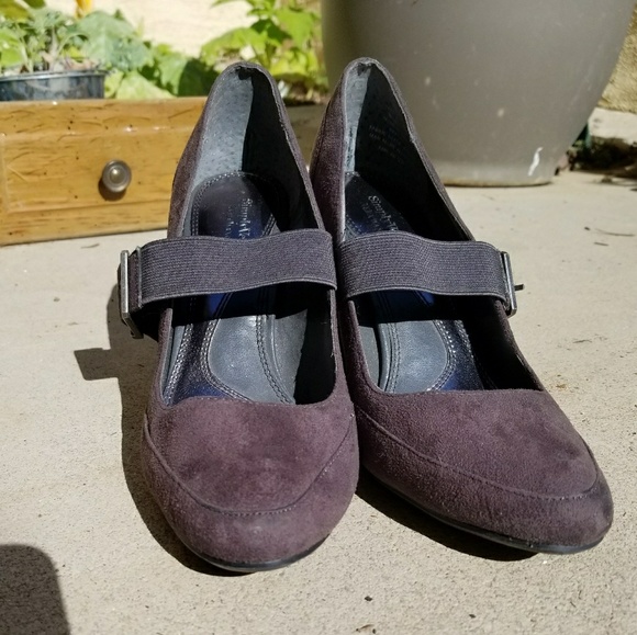 Simply Vera Jardine Grey Chunky Heel Wedges - Picture 4 of 8